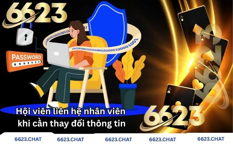 Hội viên liên hệ nhân viên khi cần thay đổi thông tin